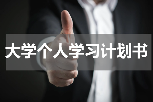 大学个人学习计划书
