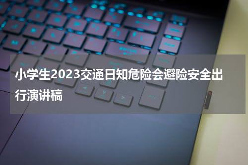 小学生2023交通日知危险会避险安全出行演讲稿