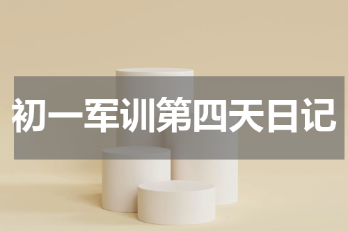 初一军训第四天日记
