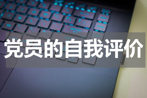 党员的自我评价