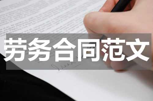 劳务合同范文