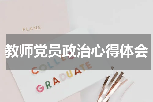 教师党员政治心得体会