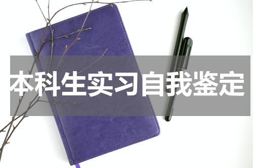 本科生实习自我鉴定