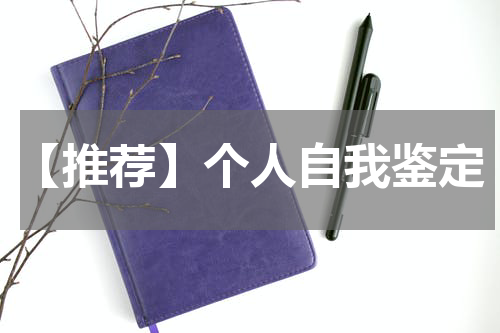 【推荐】个人自我鉴定