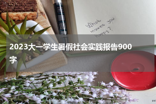 2023大一学生暑假社会实践报告900字