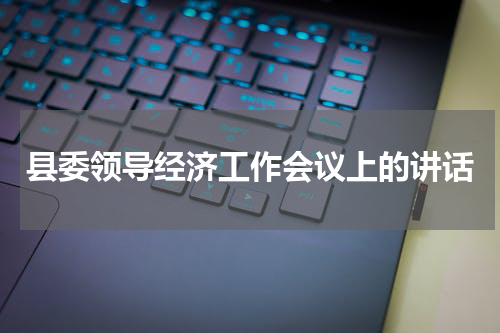 县委领导经济工作会议上的讲话