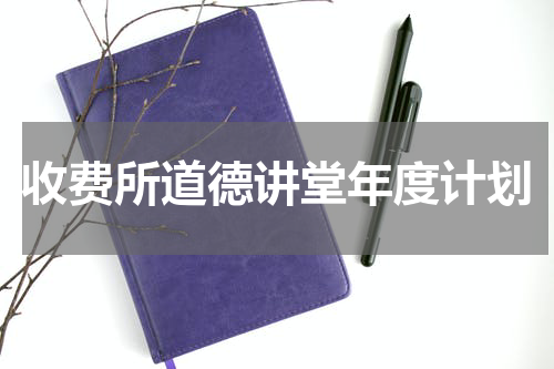 收费所道德讲堂年度计划