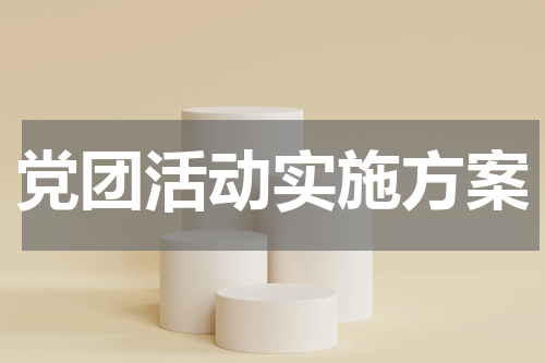 党团活动实施方案
