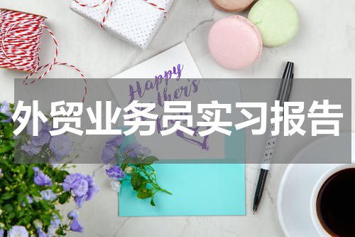 外贸业务员实习报告