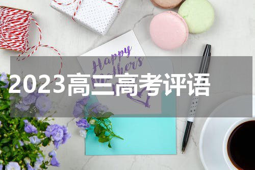 2023高三高考评语