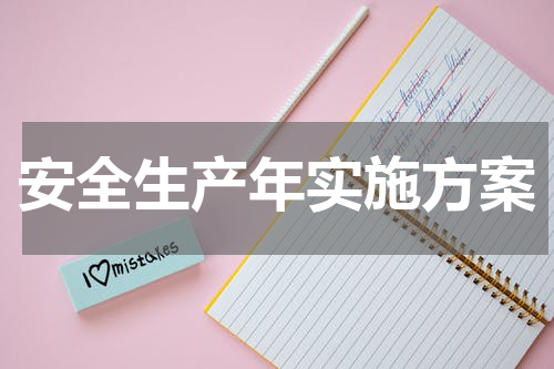 安全生产年实施方案