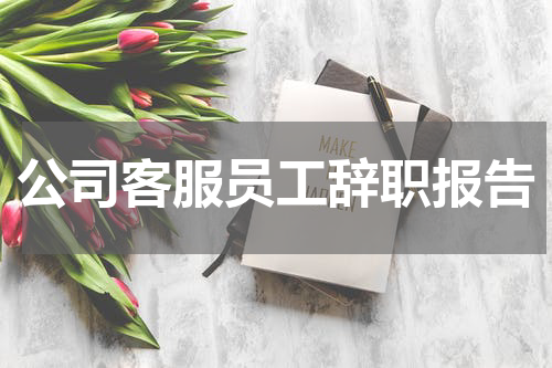 公司客服员工辞职报告