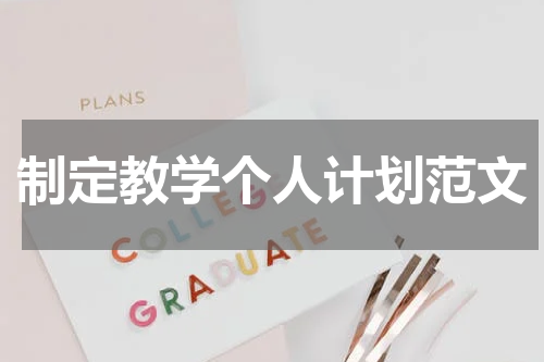制定教学个人计划范文