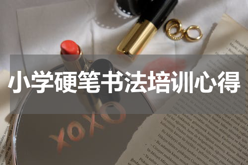小学硬笔书法培训心得