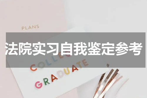 法院实习自我鉴定参考