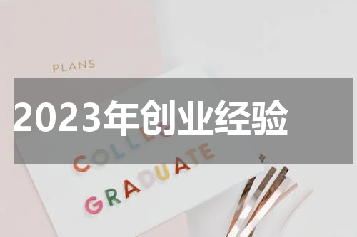 2023年创业经验