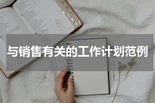 与销售有关的工作计划范例