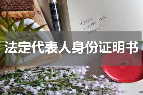 法定代表人身份证明书