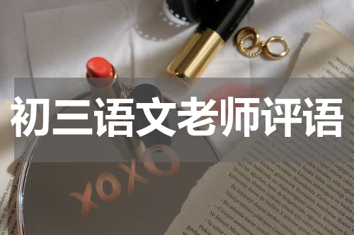 初三语文老师评语