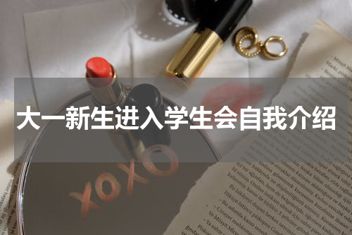 大一新生进入学生会自我介绍