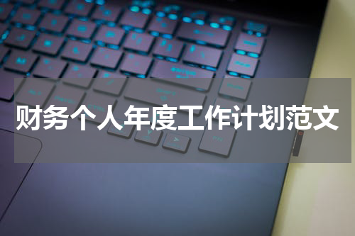 财务个人年度工作计划范文