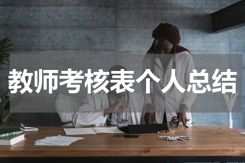 教师考核表个人总结