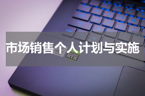 市场销售个人计划与实施