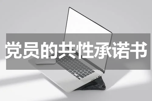 党员的共性承诺书