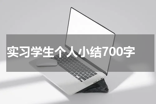 实习学生个人小结700字