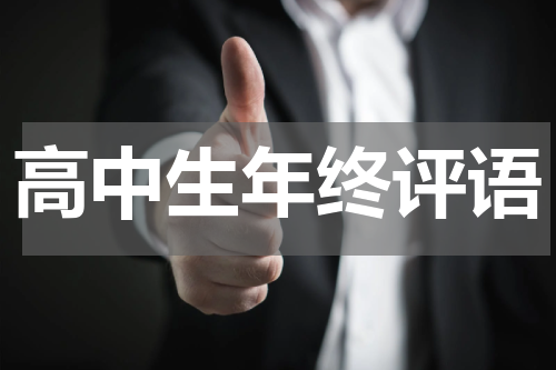 高中生年终评语