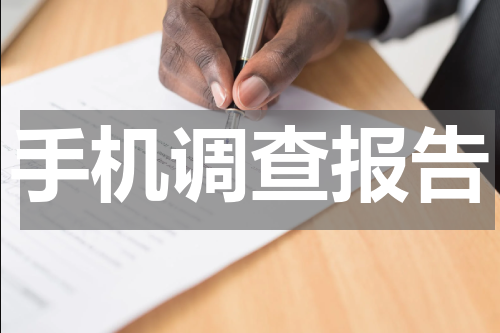 手机调查报告