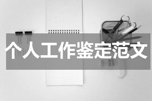 个人工作鉴定范文
