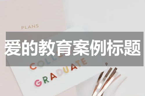 爱的教育案例标题