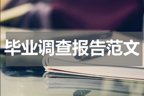毕业调查报告范文