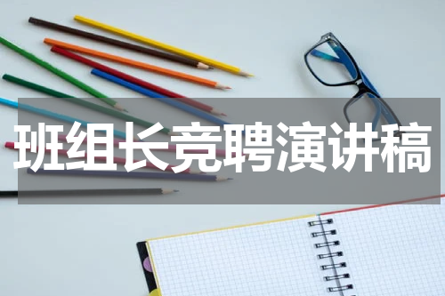 班组长竞聘演讲稿