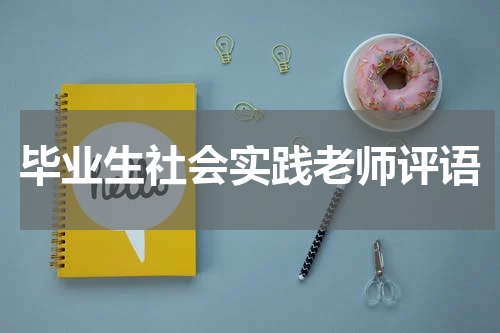 毕业生社会实践老师评语
