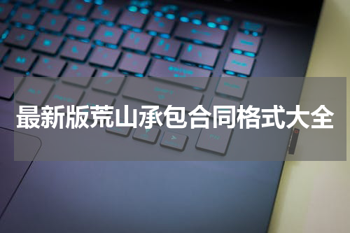 最新版荒山承包合同格式大全