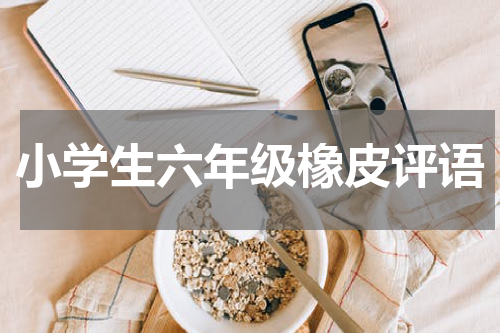 小学生六年级橡皮评语