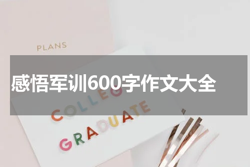 感悟军训600字作文大全