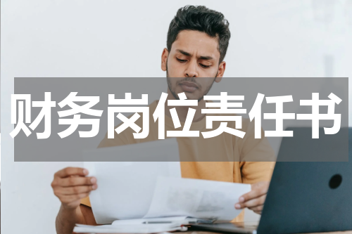 财务岗位责任书