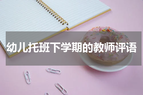 幼儿托班下学期的教师评语