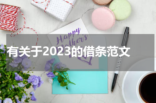有关于2023的借条范文