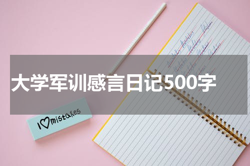 大学军训感言日记500字