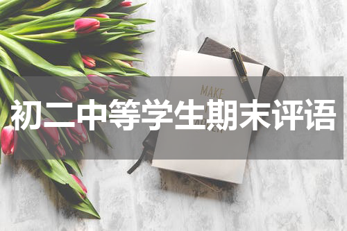 初二中等学生期末评语