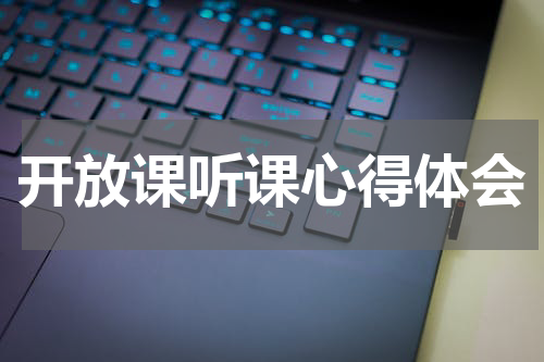 开放课听课心得体会