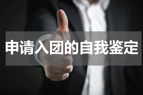 申请入团的自我鉴定