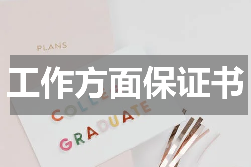 工作方面保证书