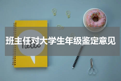班主任对大学生年级鉴定意见