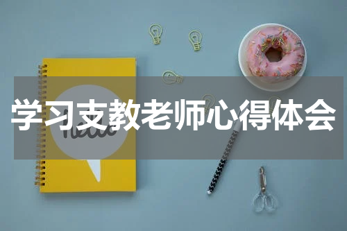 学习支教老师心得体会