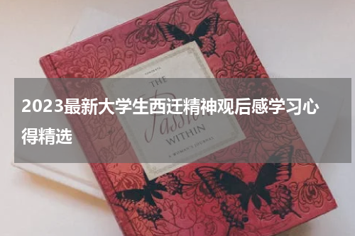 2023最新大学生西迁精神观后感学习心得精选